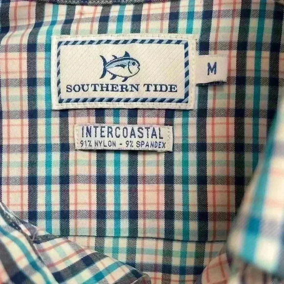 Southern Tide Intercoastal Men’s Long Sleeve Plaid Button Up Medium - Picture 2 of 8